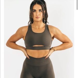 Alphalete trinity bra mocha S